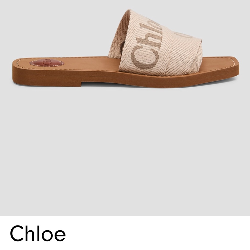 Chloe
x High Summer Woody Embroidered Logo Flat sandals - Picture 4 of 4